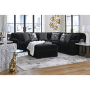  Manufacturer Color_Onyx  -- Signature Design by Ashley Midnight Madness Fabric Ottoman IMAGE 6