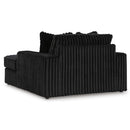  Manufacturer Color_Onyx  -- Signature Design by Ashley Midnight Madness Fabric Chaise IMAGE 4