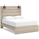  Size_Queen --  Signature Design by Ashley Senbry Panel Bed with Storage IMAGE 1