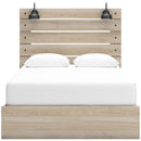  Size_Queen --  Signature Design by Ashley Senbry Panel Bed with Storage IMAGE 2