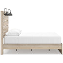  Size_Queen --  Signature Design by Ashley Senbry Panel Bed with Storage IMAGE 3