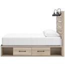  Size_Queen --  Signature Design by Ashley Senbry Panel Bed with Storage IMAGE 4