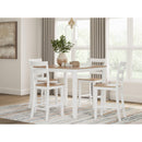 Signature Design by Ashley Gesthaven D398-223 Dining Room Counter Table Set IMAGE 3