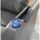  Manufacturer Color_Slate -- Signature Design by Ashley Schooner Rocks Power Leather Look Recliner IMAGE 8