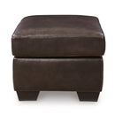  Manufacturer Color_Dark Brown -- Signature Design by Ashley Santorine Leather Match Ottoman IMAGE 3