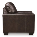  Manufacturer Color_Dark Brown -- Signature Design by Ashley Santorine Stationary Leather Match Chair IMAGE 3