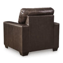  Manufacturer Color_Dark Brown -- Signature Design by Ashley Santorine Stationary Leather Match Chair IMAGE 4