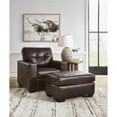  Manufacturer Color_Dark Brown -- Signature Design by Ashley Santorine Stationary Leather Match Chair IMAGE 6