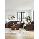  Manufacturer Color_Dark Brown -- Signature Design by Ashley Santorine Stationary Leather Match Loveseat IMAGE 11