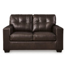  Manufacturer Color_Dark Brown -- Signature Design by Ashley Santorine Stationary Leather Match Loveseat IMAGE 2