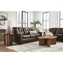  Manufacturer Color_Dark Brown -- Signature Design by Ashley Santorine Stationary Leather Match Loveseat IMAGE 8