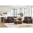  Manufacturer Color_Dark Brown -- Signature Design by Ashley Santorine Stationary Leather Match Sofa IMAGE 14