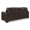  Manufacturer Color_Dark Brown -- Signature Design by Ashley Santorine Stationary Leather Match Sofa IMAGE 4