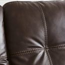  Manufacturer Color_Dark Brown -- Signature Design by Ashley Santorine Stationary Leather Match Sofa IMAGE 7