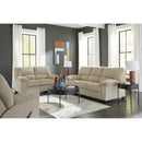  Manufacturer Color_Sand -- Signature Design by Ashley SimpleJoy Rocker Fabric Recliner IMAGE 9