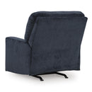  Manufacturer Color_Ink -- Signature Design by Ashley Aviemore Rocker Fabric Recliner IMAGE 5