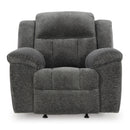  Manufacturer Color_Graphite -- Signature Design by Ashley Frohn Rocker Fabric Recliner IMAGE 3
