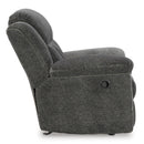  Manufacturer Color_Graphite -- Signature Design by Ashley Frohn Rocker Fabric Recliner IMAGE 4