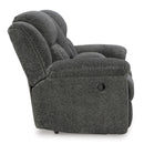  Manufacturer Color_Graphite -- Signature Design by Ashley Frohn Reclining Fabric Loveseat with Console IMAGE 4