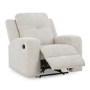  Manufacturer Color_Stone -- Signature Design by Ashley Danum Fabric Recliner with Wall Recline IMAGE 2