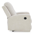  Manufacturer Color_Stone -- Signature Design by Ashley Danum Fabric Recliner with Wall Recline IMAGE 4