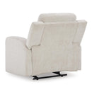  Manufacturer Color_Stone -- Signature Design by Ashley Danum Fabric Recliner with Wall Recline IMAGE 6