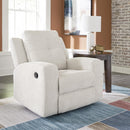  Manufacturer Color_Stone -- Signature Design by Ashley Danum Fabric Recliner with Wall Recline IMAGE 7