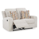  Manufacturer Color_Stone -- Signature Design by Ashley Danum Stationary Fabric Loveseat IMAGE 2