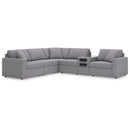  Manufacturer Color_Granite  -- Modmax 92104S14 6 pc Sectional with Audio Console IMAGE 1