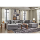  Manufacturer Color_Granite  -- Modmax 92104S19 4 pc Double Chaise Sectional IMAGE 4