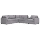  Manufacturer Color_Granite  -- Modmax 92104S7 6 pc Sectional with Storage Console IMAGE 1