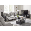  Manufacturer Color_Pewter -- Signature Design by Ashley Acklen Place Power Fabric Recliner IMAGE 10