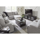 Manufacturer Color_Pewter -- Signature Design by Ashley Acklen Place Power Fabric Recliner IMAGE 12
