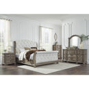  Size_King  -- Ardenfield B944B4 King Upholstered Sleigh Bed IMAGE 10