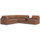  Manufacturer Color_Spice  -- Signature Design by Ashley Modmax Fabric 6 pc Sectional IMAGE 1