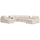  Manufacturer Color_Oyster  -- Modmax 92103S31 8 pc Double Chaise Sectional with Audio and Storage Consoles IMAGE 1
