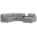  Manufacturer Color_Granite -- Modmax 92104S25 6 pc Sectional with Chaise and Audio Console IMAGE 1
