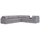  Manufacturer Color_Granite  -- Modmax 92104S33 7 pc Sectional with Storage Console IMAGE 1