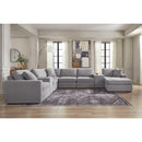  Manufacturer Color_Granite  -- Modmax 92104S42 8 pc Sectional with Chaise and Storage Consoles IMAGE 2