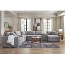  Manufacturer Color_Granite  -- Modmax 92104S42 8 pc Sectional with Chaise and Storage Consoles IMAGE 3