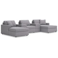  Manufacturer Color_Granite -- Modmax 92104S44 5 pc Pit Sectional with Storage Consoles IMAGE 1