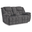  Signature Design by Ashley Foreside 3810494C Double Reclining Loveseat with Console IMAGE 1