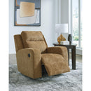  Manufacturer Color_Honey  -- Signature Design by Ashley Kanlow Rocker Fabric Recliner IMAGE 8