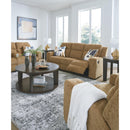  Manufacturer Color_Honey  -- Signature Design by Ashley Kanlow Reclining Fabric Loveseat with Console IMAGE 11