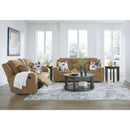  Manufacturer Color_Honey  -- Signature Design by Ashley Kanlow Reclining Fabric Loveseat with Console IMAGE 13