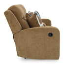  Manufacturer Color_Honey  -- Signature Design by Ashley Kanlow Reclining Fabric Loveseat with Console IMAGE 4