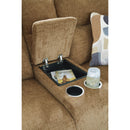  Manufacturer Color_Honey  -- Signature Design by Ashley Kanlow Reclining Fabric Loveseat with Console IMAGE 7