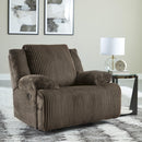  Manufacturer Color_Chocolate  -- Signature Design by Ashley Top Tier Rocker Fabric Recliner IMAGE 8