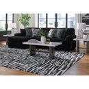 Manufacturer Color_Onyx -- Signature Design by Ashley Midnight Madness Fabric 2 pc Sectional IMAGE 4