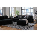  Manufacturer Color_Onyx -- Signature Design by Ashley Midnight Madness Fabric 2 pc Sectional IMAGE 6